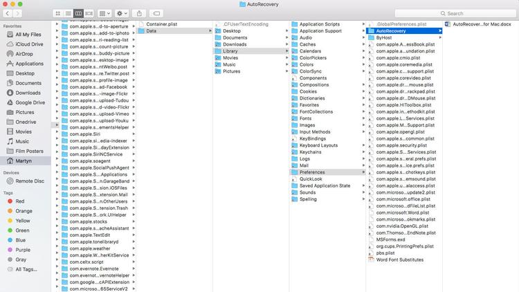 How to recover lost documents in Word for Mac: Word for Mac AutoRecover feature