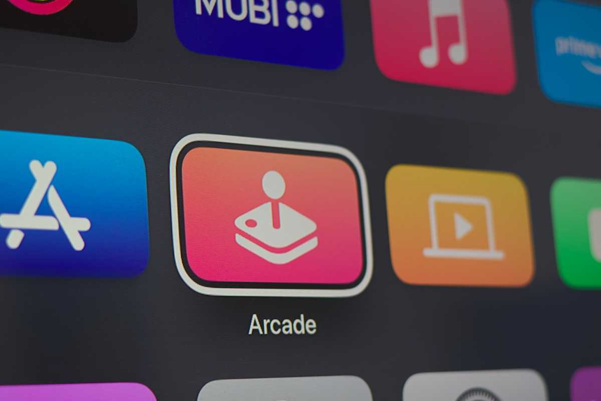 Outlined Arcade app on tvOS