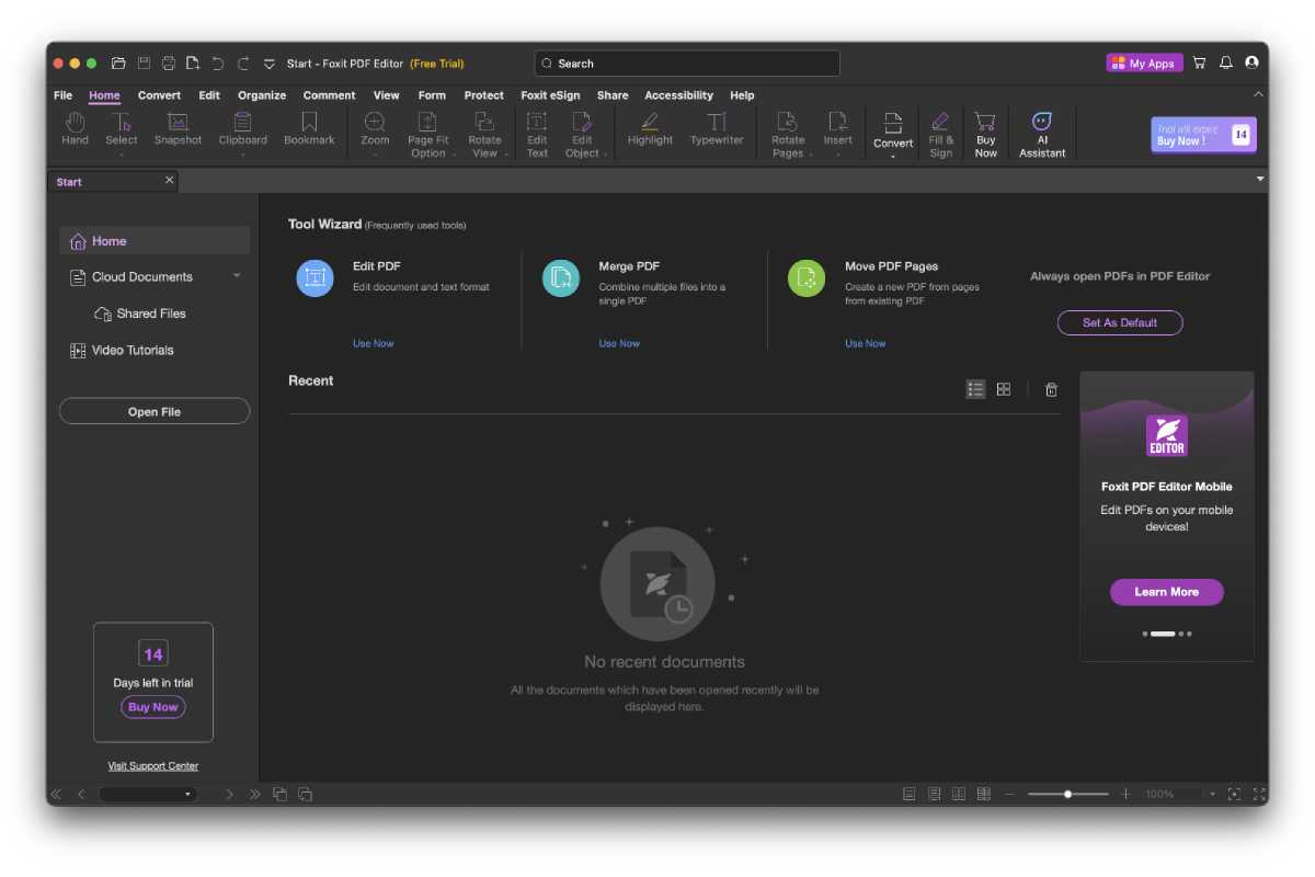 Foxit PDF Editor free trial