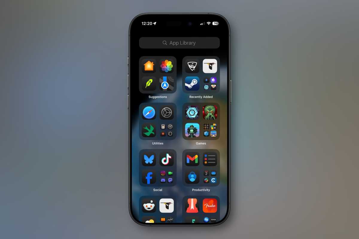 App Library iOS 18
