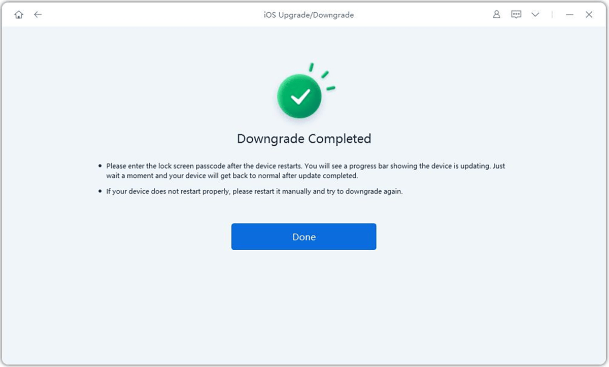 reiboot downgrade ios 26