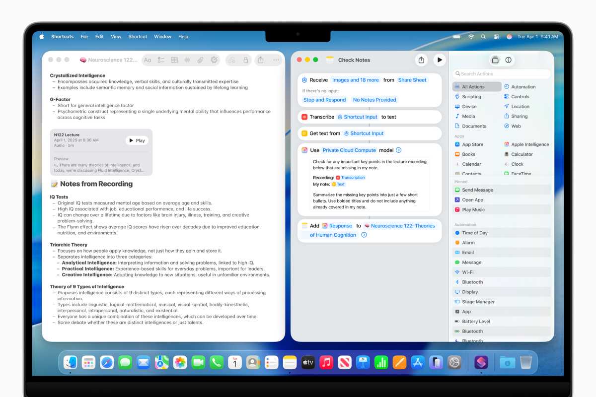 Apple WWDC25 macOS Tahoe 26 Apple Intelligence Shortcuts Notes 250609