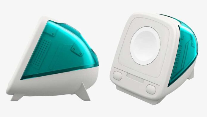 Recreate the classic iMac G3 era with this cute Apple Watch charger