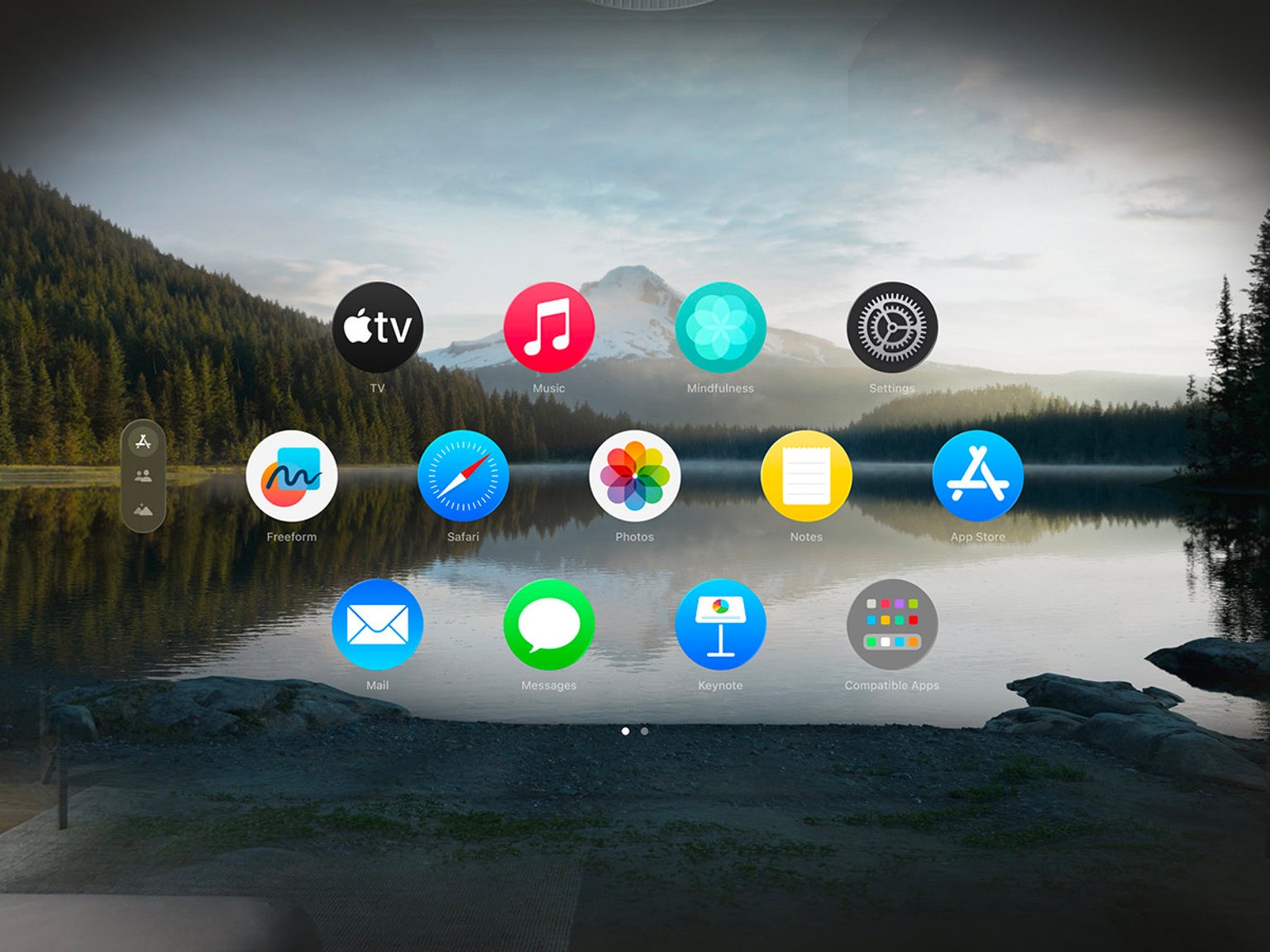 The visionOS user interface. | Image credit — Apple - New macOS theme hints at something big