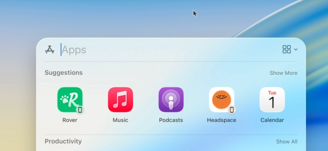 macOS Tahoe new cursors