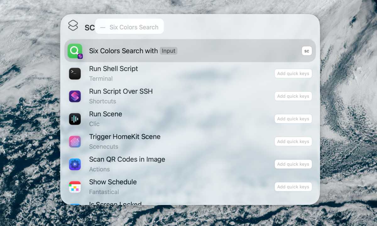 macOS Tahoe Spotlight