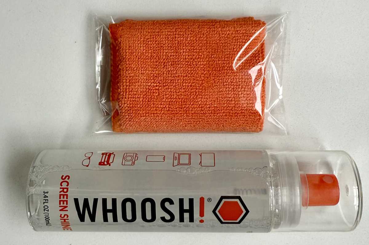 Whoosh screen cleaner and cloth