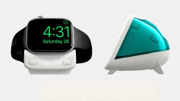 This retro iMac-inspired Apple Watch charging stand is the best $15 you'll spend this week