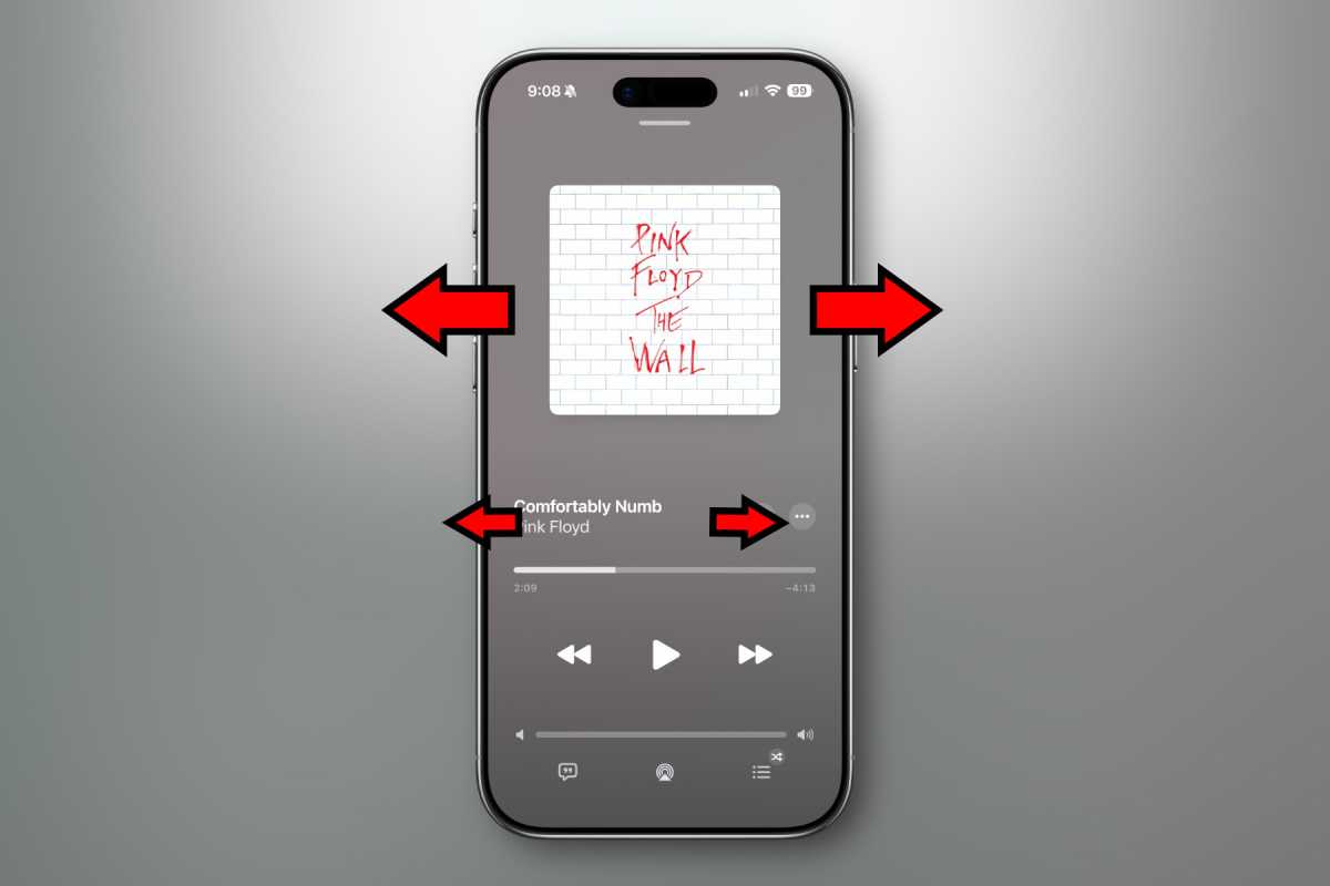 Apple Music swiping