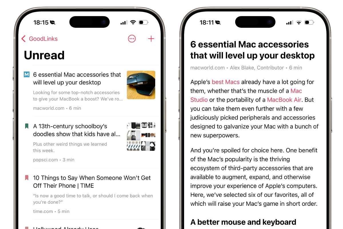 GoodLinks iOS