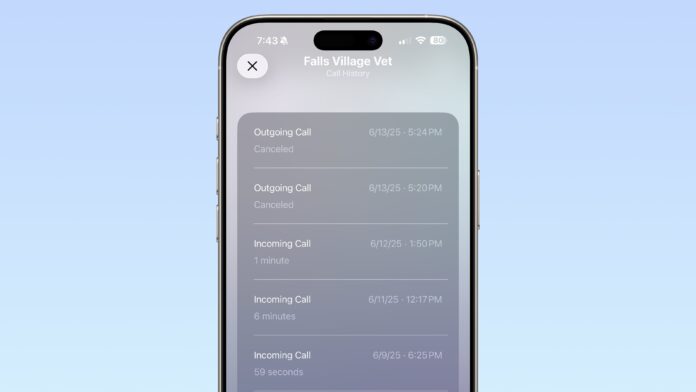 iOS 26: See Your Full Call History With Any iPhone Contact