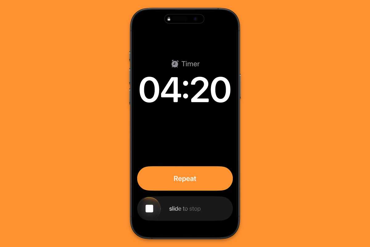 Slide to Stop alarm button iOS 26 1