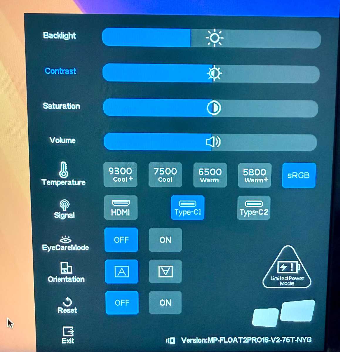 Mobile Pixels Duex Float 2 Pro OSD controls