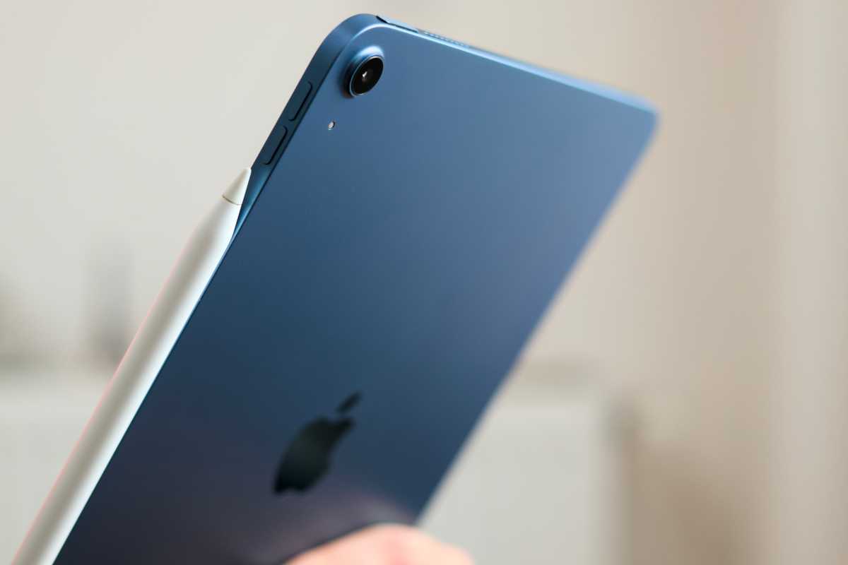 iPad Air held in hand