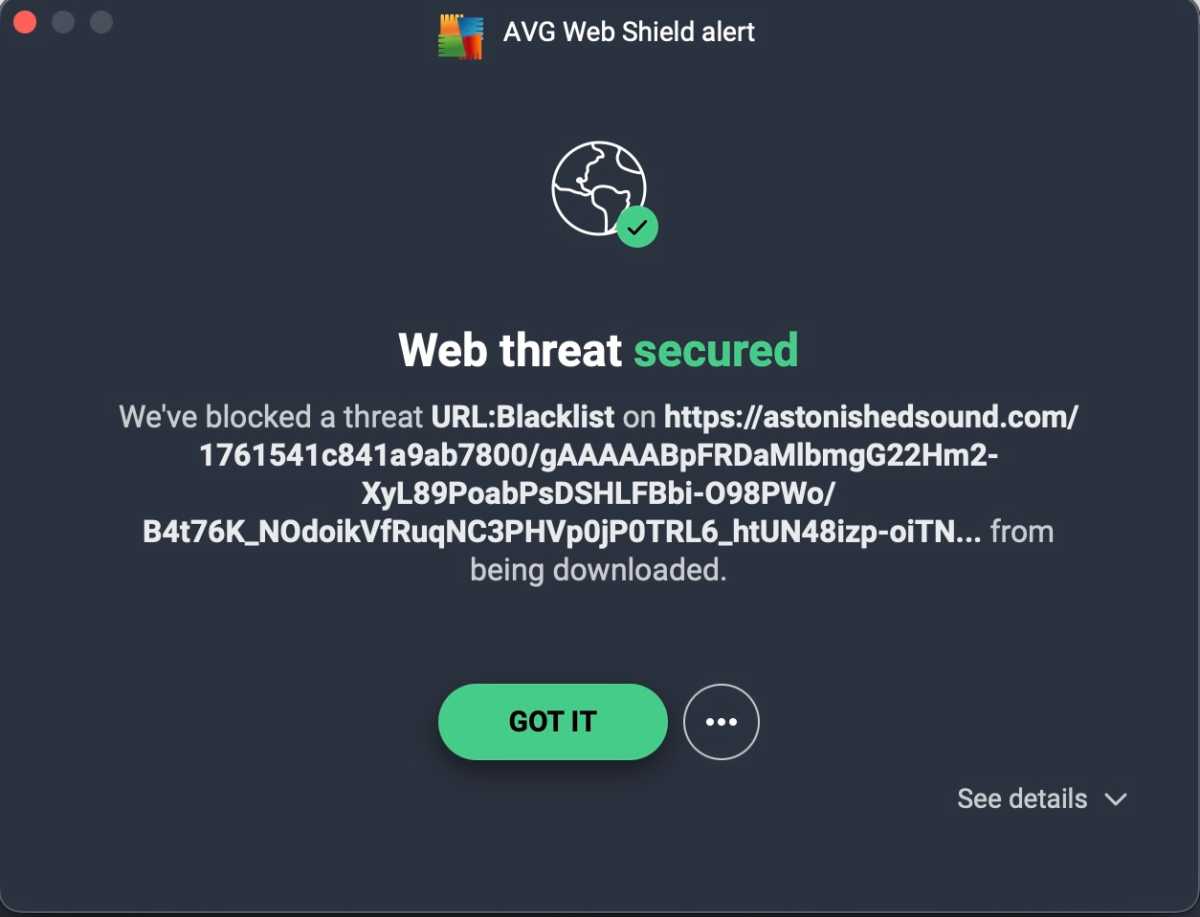 AVGInternetSecurity web threat