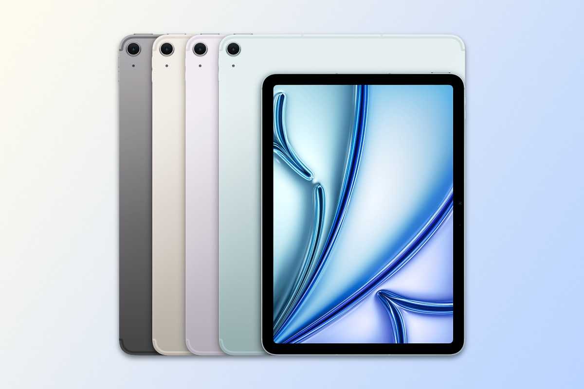 iPad Air in four colors