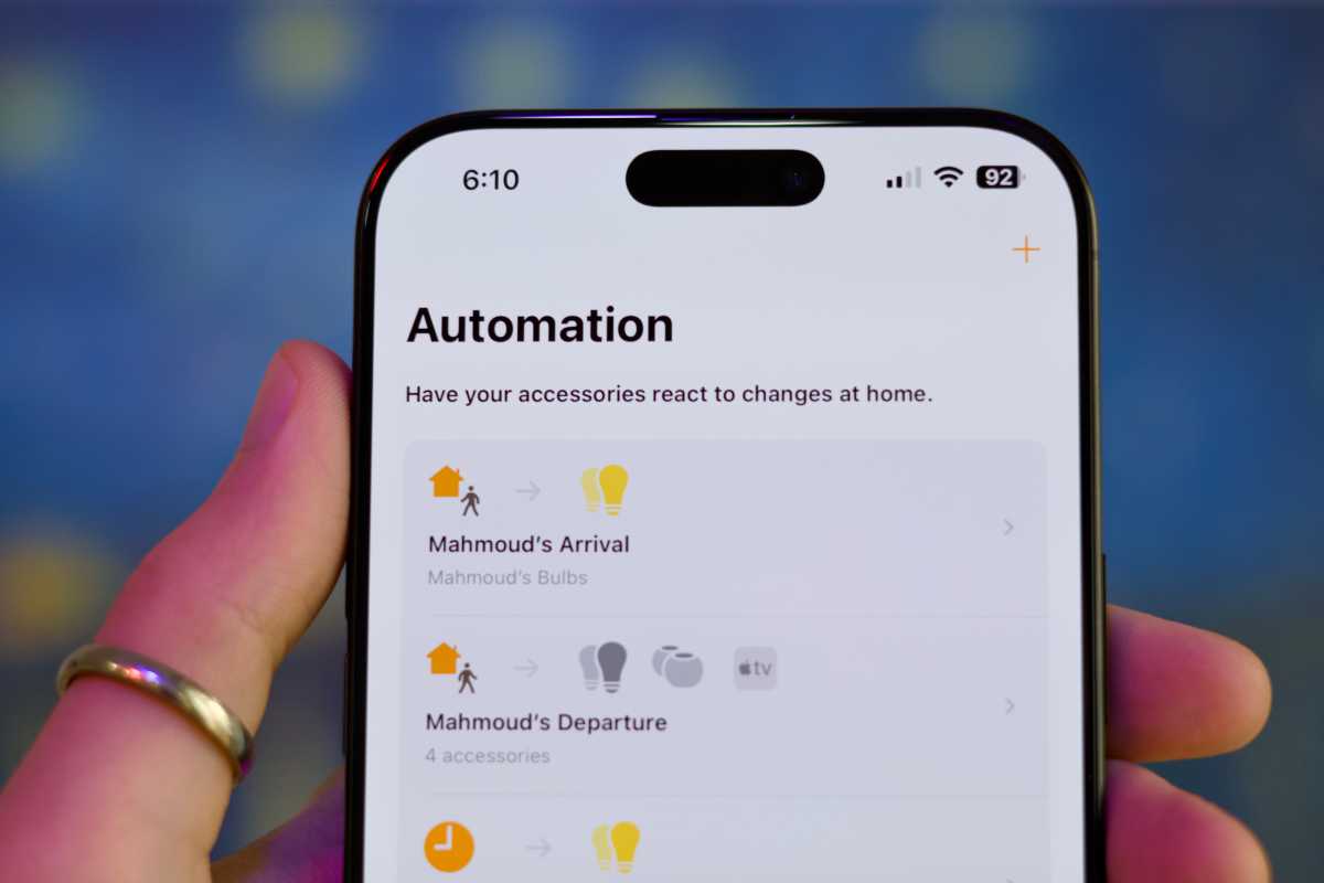HomeKit automations on iOS