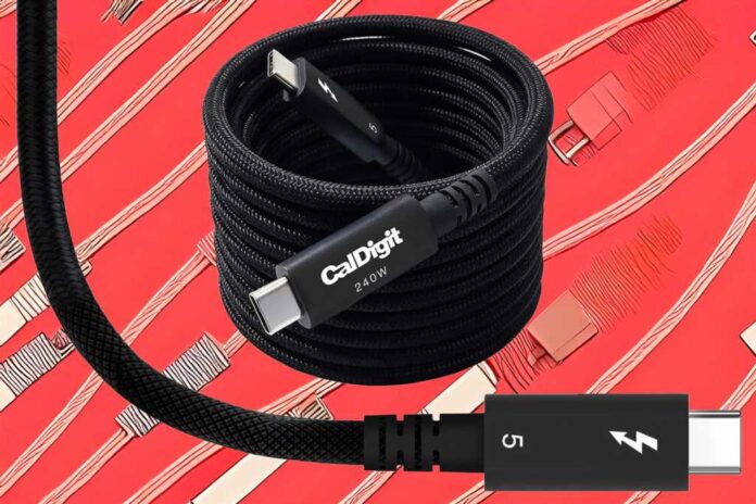 This 6.5-foot Thunderbolt 5 cable is the first and fastest of its kind