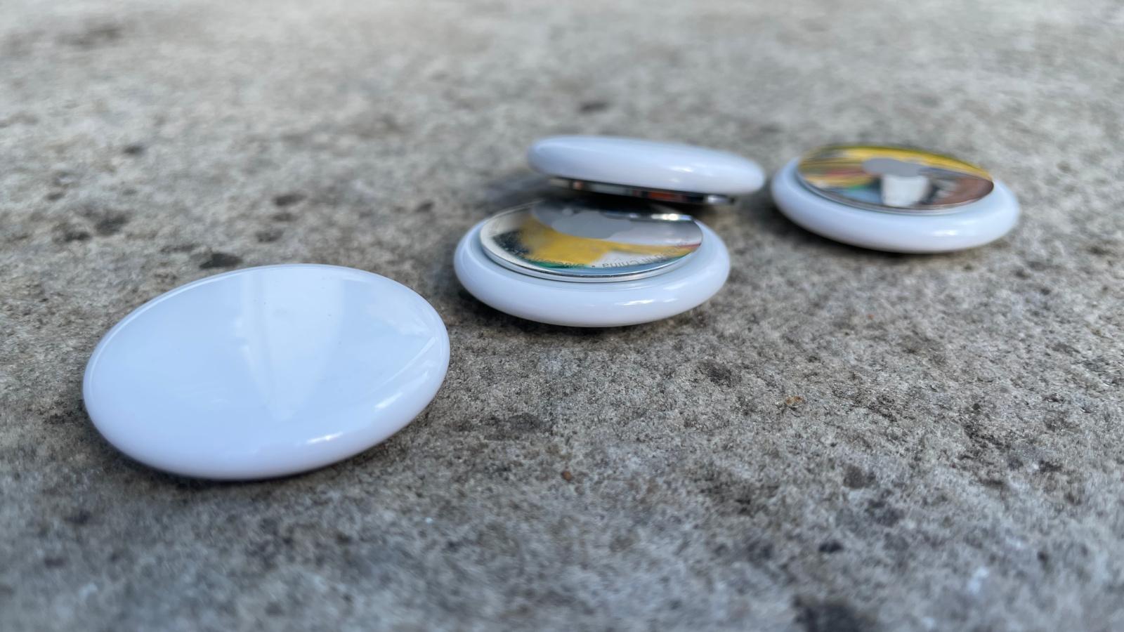 AirTags on the ground