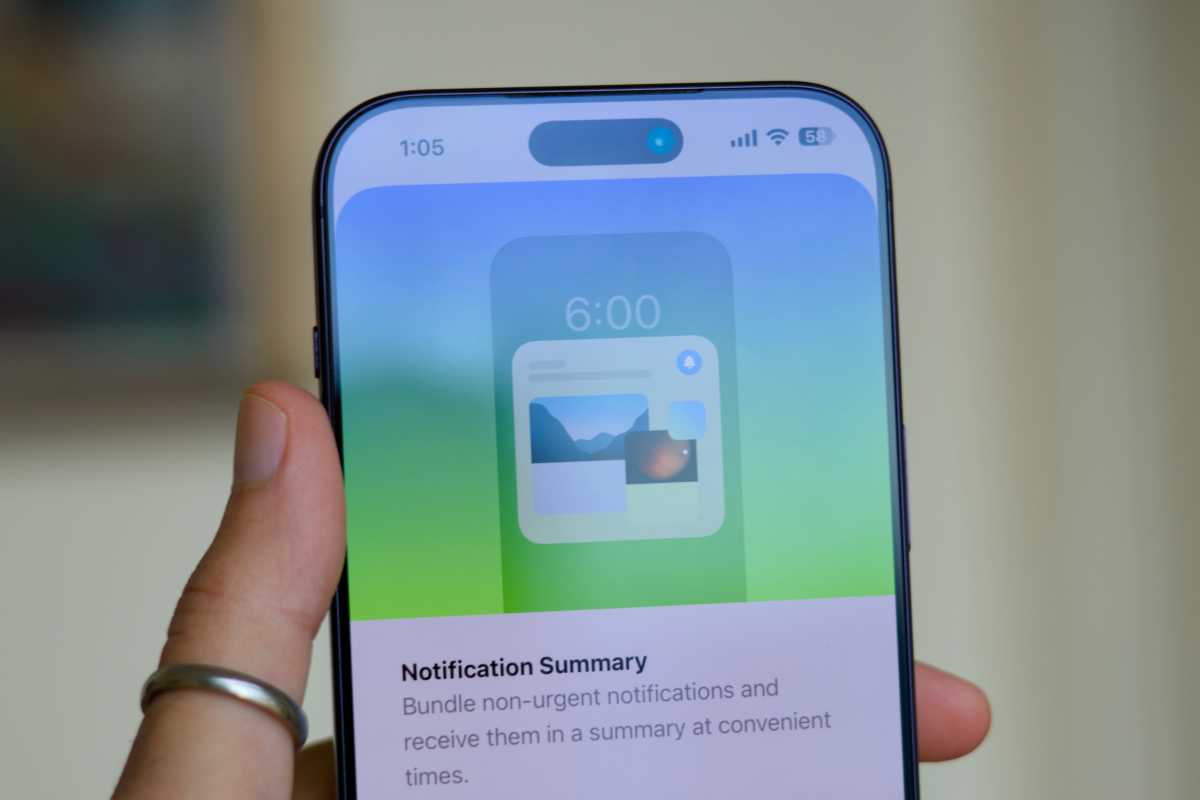 Notification Summary on iOS