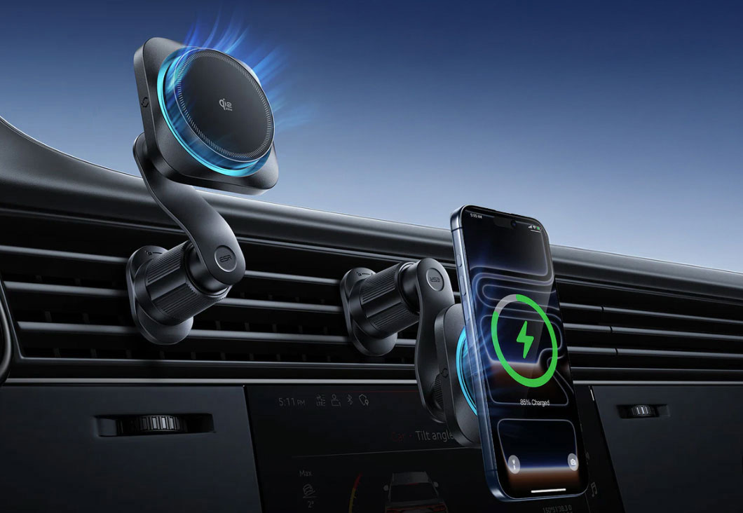 ESR OmniLock Magnetic Car Charger – Fast wireless iPhone charger