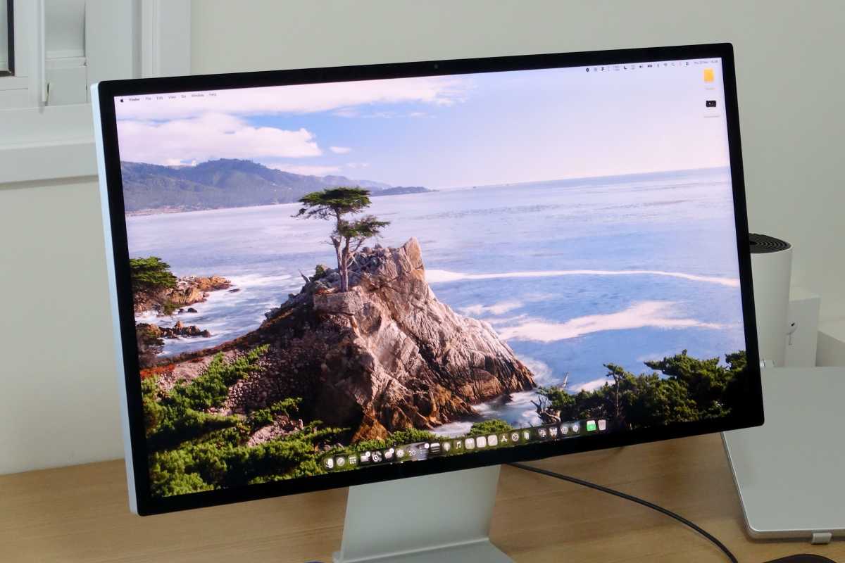 Apple Studio Display on a desk