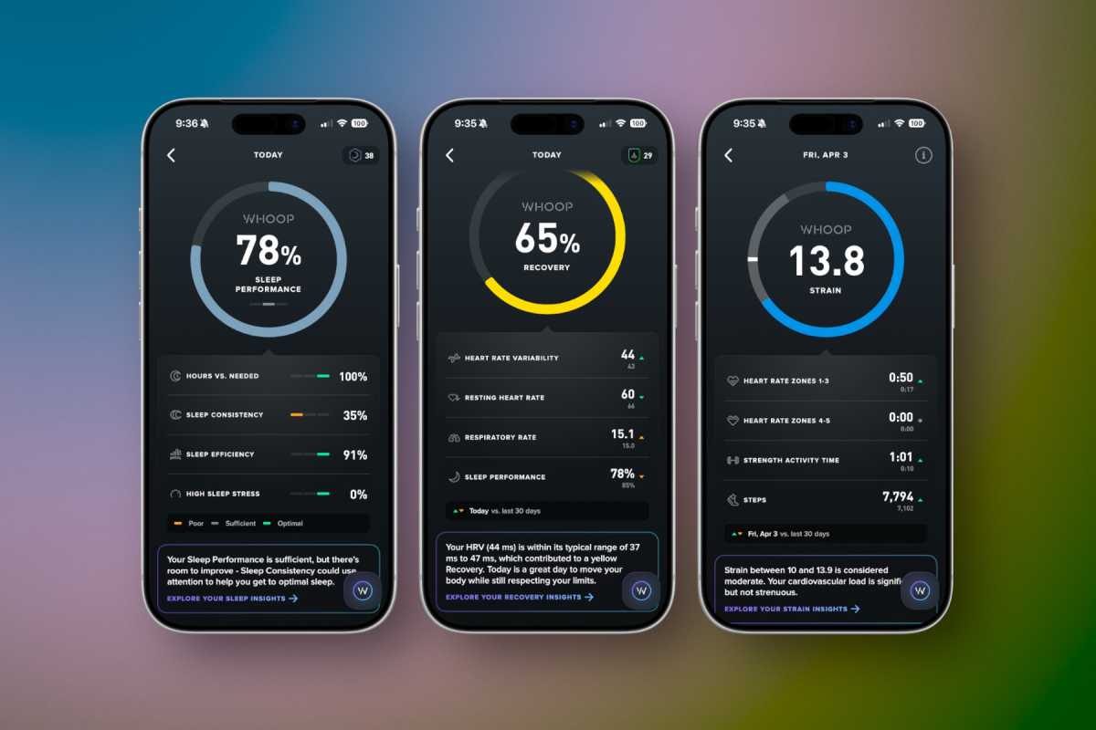 Whoop strain recovery sleep