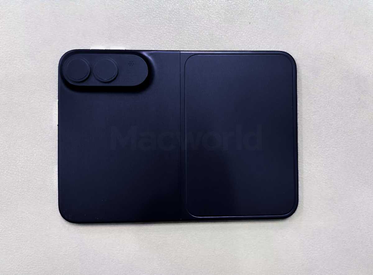 leaked iPhone Fold render in indigo color