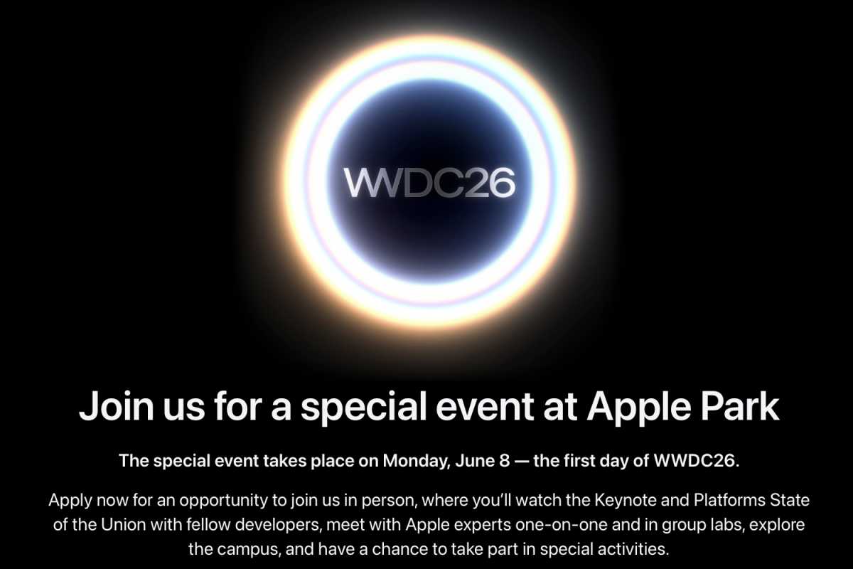 Developer invite for WWDC 2026