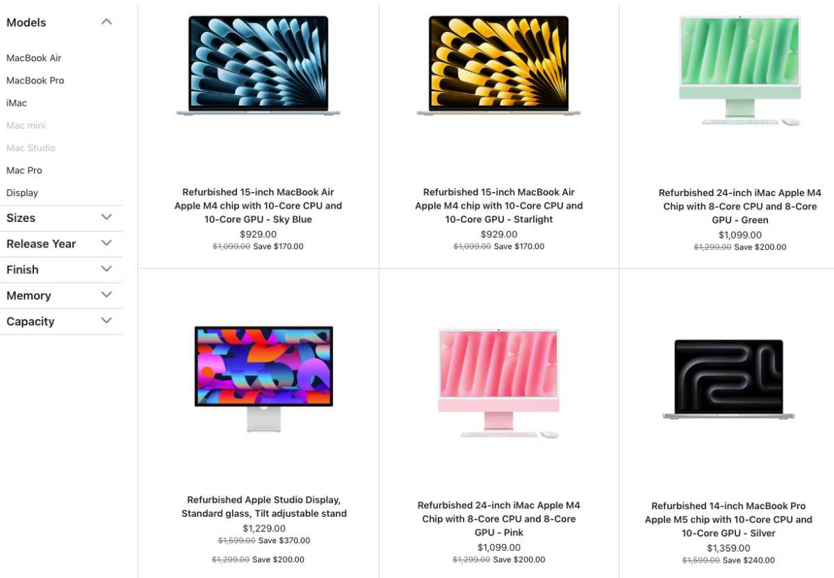 Apple Refurbished Store Macs 2026