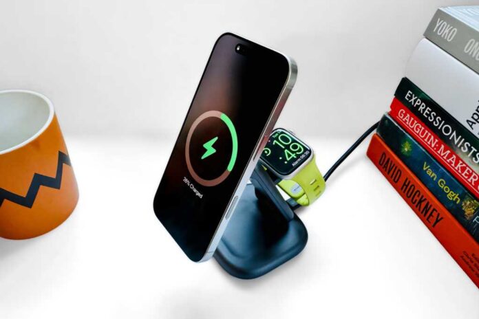 Satechi 3-in-1 Foldable Wireless Charging Stand review: Adjustable 25W Qi2 charger for iPhone, Watch and AirPods
