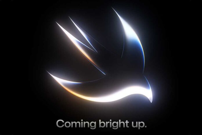 Apple's WWDC 26 invitation features the tagline 'Coming Bright Up'