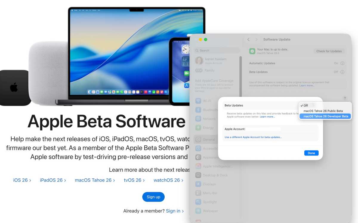 Joining Apple Beta Program