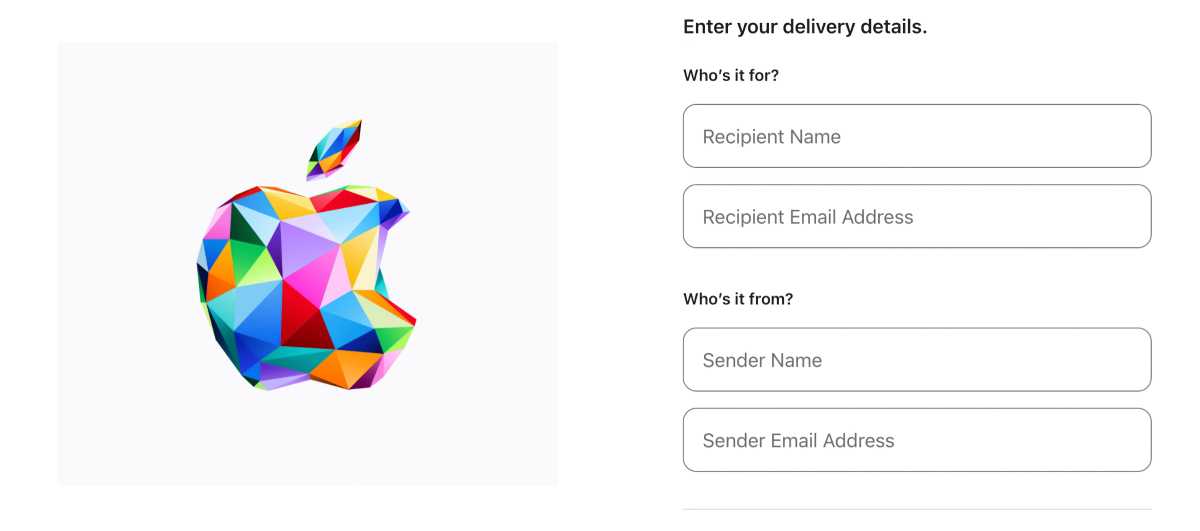 Apple gift card online purchase