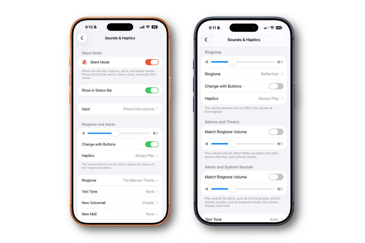 iOS 26 vs iOS 27 volumes