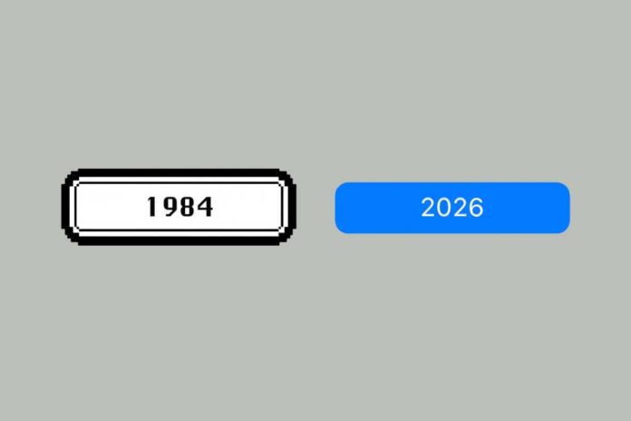 macOS buttons have come a great distance. See the 40-year evolution right here